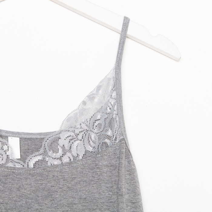 Ночная сорочка женская, цвет серый меланж, размер 48 Ночная сорочка женская, цвет серый меланж, размер 48