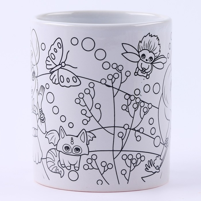 Кружка для росписи, 6 цв. &laquo;Цветочные феи&raquo;