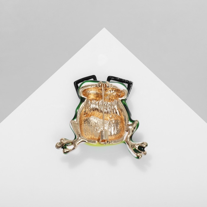 Брошь «Лягушка» крэйзи, цветная в золоте Брошь «Лягушка» крэйзи, цветная в золоте