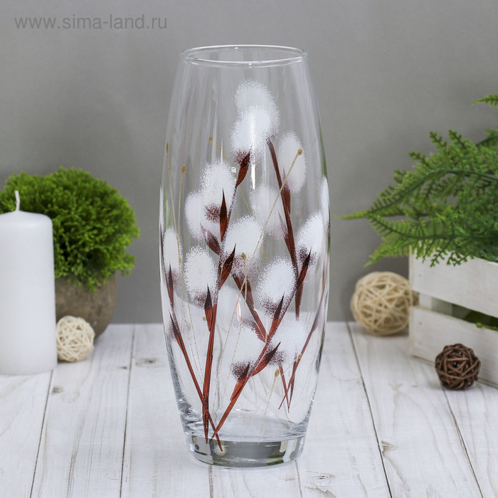 Ваза "Верба" овал d-7х10х26 см