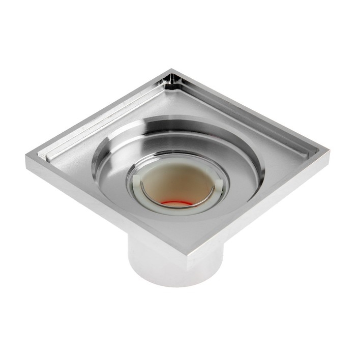 Трап AFLORN AF10610-10, d=50 мм, вертикальный, 100х100 мм, латунь, хром Трап AFLORN AF10610-10, d=50 мм, вертикальный, 100х100 мм, латунь, хром