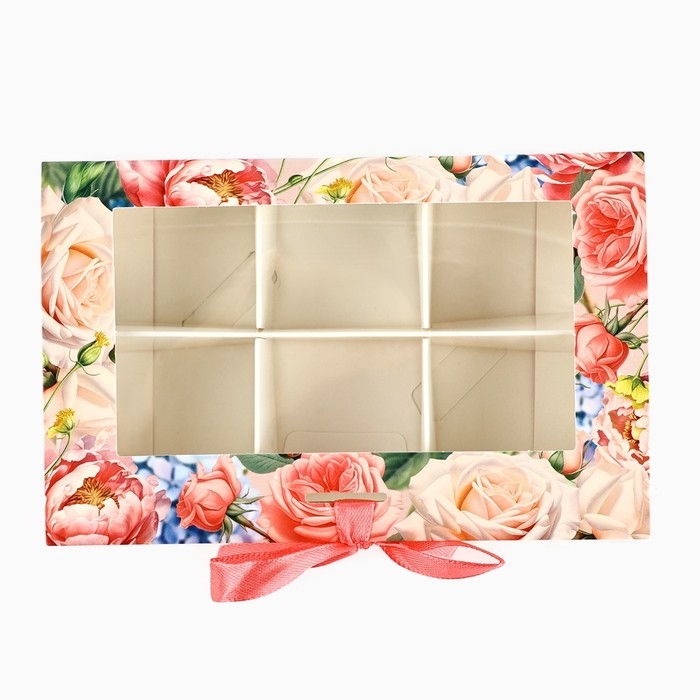 Коробка под 6 конфет с ячейками «Подарок» 14.8 х 9.5 х 3.5 см Коробка под 6 конфет с ячейками «Подарок» 14.8 х 9.5 х 3.5 см