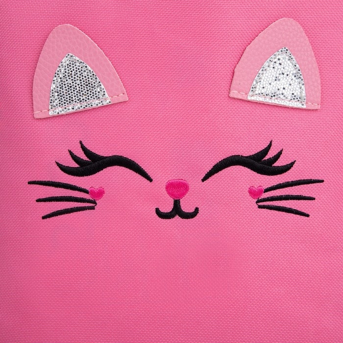 Шопер детский для девочки с допиками &laquo;Котейка&raquo;, 32х23см