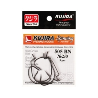 Крючки офсетные Kujira Spinning 505, цвет BN, № 2/0, 5 шт. Крючки офсетные Kujira Spinning 505, цвет BN, № 2/0, 5 шт.