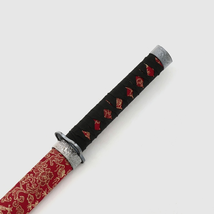 Сувенирное оружие &laquo;Катана на подставке&raquo;, цветочный узор на ножнах, 89см