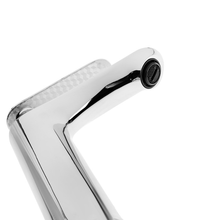 Смеситель для раковины ZEIN Z3833, однорычажный, высота излива 12 см, хром