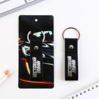 Брелок для ключей кожзам &laquo;Настоящий мужик&raquo;, 11 х 2.5 см