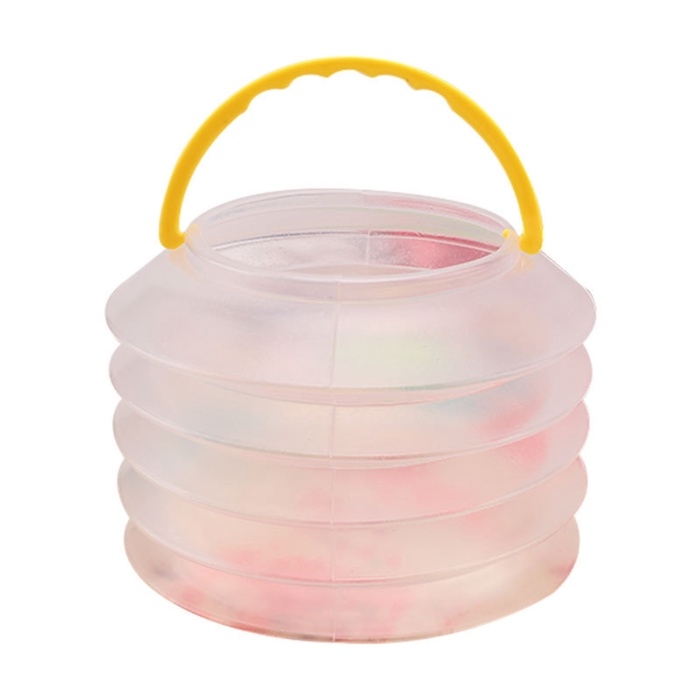 Стакан для кистей складной d=6 см, с губкой, прозрачный с ручкой