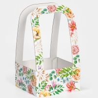 Коробка-переноска для цветов «Самой прекрасной», 12 × 12 × 22 см Коробка-переноска для цветов «Самой прекрасной», 12 × 12 × 22 см