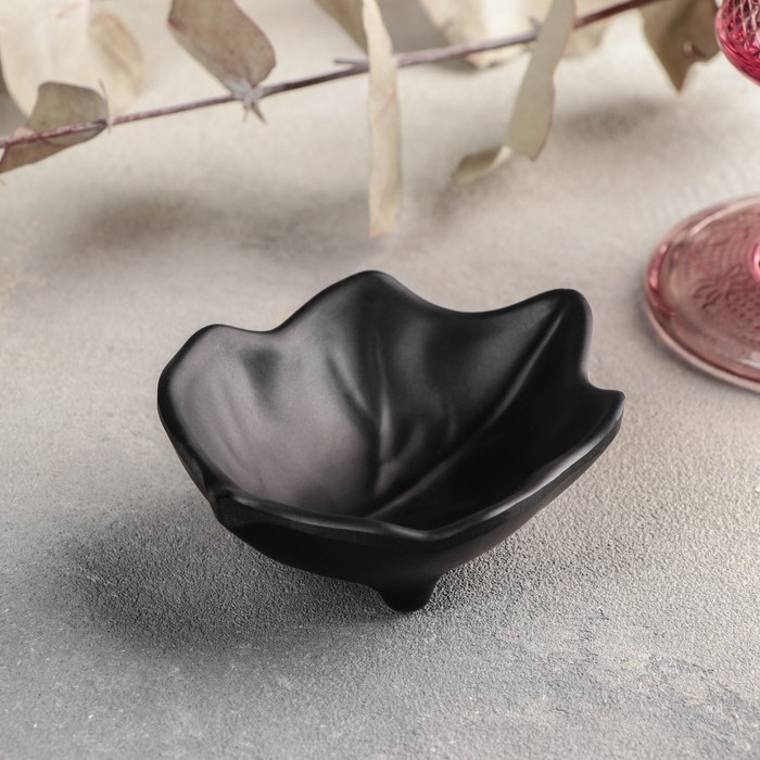 Соусник &laquo;Чёрный Восток&raquo;, 9,5&times;8&times;3,3 см, цвет чёрный