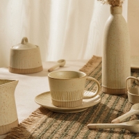 Чайная пара керамическая SL Home &laquo;Виенто&raquo;, 2 предмета: чашка 250 мл, блюдце d=15 см, цвет бежевый