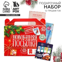 Подарочный набор новогодний  12 предметов &laquo;Новогодняя посылка&raquo;
