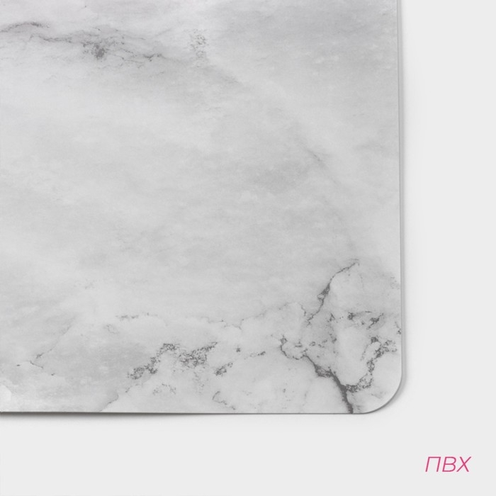 Салфетка сервировочная на стол Доляна &laquo;Мрамор&raquo;, 43&times;28 см, цвет серый