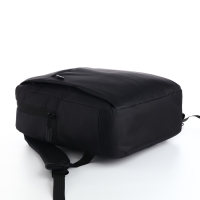 Рюкзак мужской на молнии, 2 наружных кармана, с USB, цвет чёрный Рюкзак мужской на молнии, 2 наружных кармана, с USB, цвет чёрный