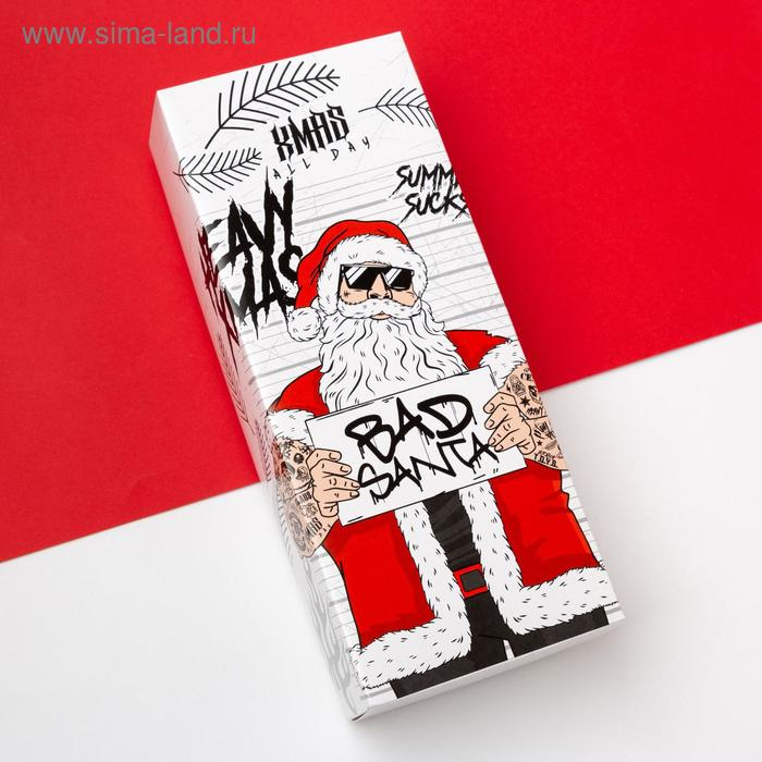 Набор новогодних мужских носков Набор новогодних мужских носков "Плохой Санта" р. 41-44