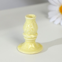 Подсвечник гжель, цветной, керамика, 5&times;4 см, микс