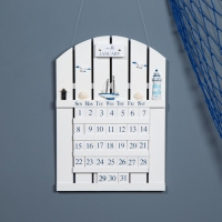 Календарь вечный "Морской стиль" 43*30см Календарь вечный "Морской стиль" 43*30см