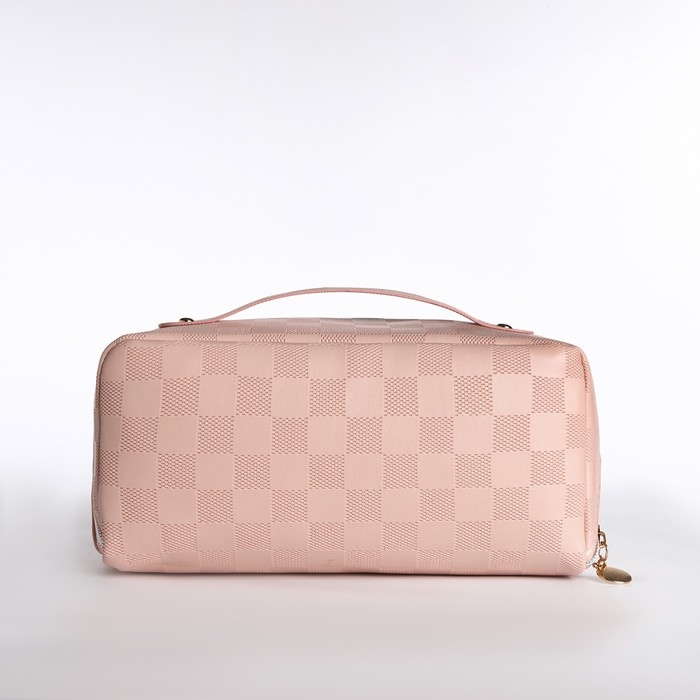 Косметичка-сумка на молнии, цвет розовый