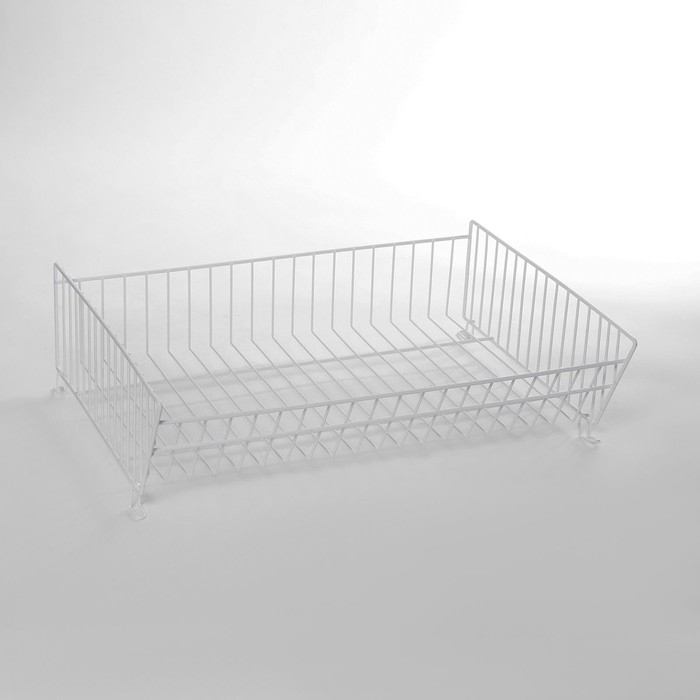 Горка-накопитель из четырёх корзин, 63&times;43&times;120, цвет белый