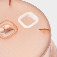 Табурет-подставка «Рубин», пластик, 26×20 см, персиковый Табурет-подставка «Рубин», пластик, 26×20 см, персиковый