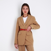 Ремень женский, ширина 2,4 см, пряжка металл, цвет красный Ремень женский, ширина 2,4 см, пряжка металл, цвет красный