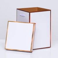 Коробка складная, золотая, 17 х 25 см