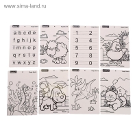 Планшет для рисования 3D &laquo;Зайка&raquo;, с ручками и карточками, цвет МИКС