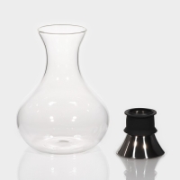 Декантер стеклянный с металлической крышкой Magistro &laquo;Богема&raquo;, 1,5 л, 15,5&times;20,5 см