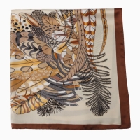 Платок женский MINAKU р-р 70*70 см, цв. коричневый Платок женский MINAKU р-р 70*70 см, цв. коричневый