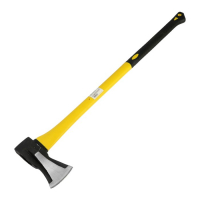 Колун кованый ТУНДРА, клиновидная форма, фиберглассовое 3К топорище 80 см, 2 кг