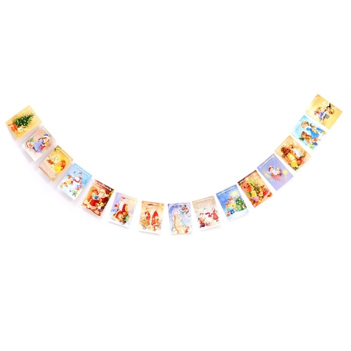 Набор «Новогодние Флажки», 15 флажков Набор «Новогодние Флажки», 15 флажков