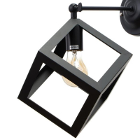 Бра "Куб" 1хE27 40Вт черный 22х28х30 см Бра "Куб" 1хE27 40Вт черный 22х28х30 см