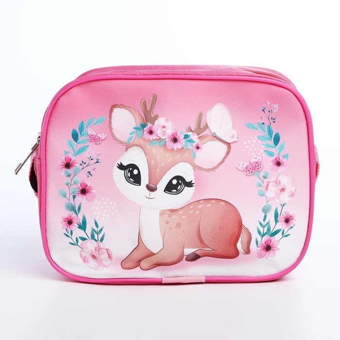 Сумка детская для девочки через плечо Сумка детская для девочки через плечо "Оленёнок" 17х13х5 см