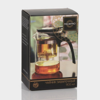 Чайник стеклянный заварочный Magistro &laquo;Мантана&raquo;, 900 мл, с пластиковым ситом