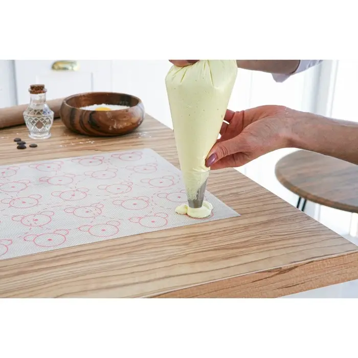 Силиконовый коврик армированный &laquo;Макарон.Ушки&raquo;, 42&times;29,5 см