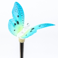 Штекер с подсветкой "Бабочка Клео" зеленая, 8х70см