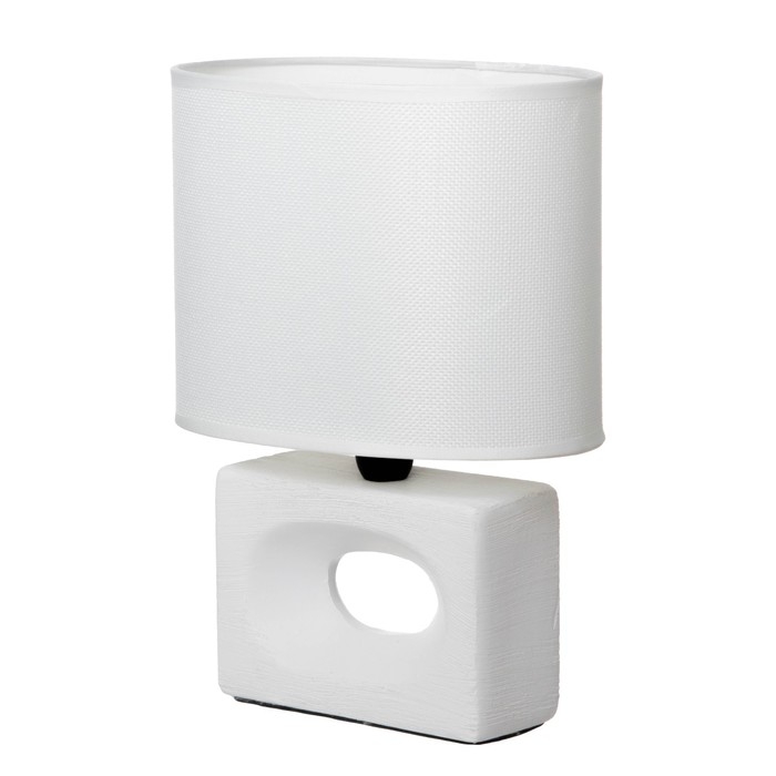 Настольная лампа "Мишель" Е27 40Вт белый 12,5х20х27 см RISALUX
