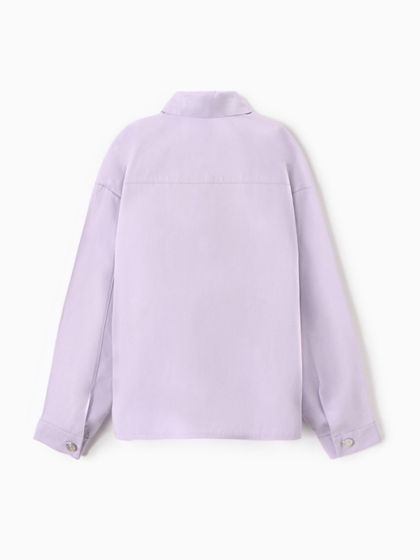 Рубашка детская MINAKU: Jeans collection, цвет лавандовый, рост 140 см