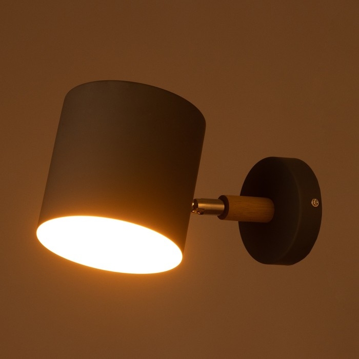 Бра "Свейн" Е27 40Вт серый 13х24х14 см