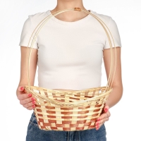 Корзина плетеная &laquo;Ладья&raquo;, 36&times;27&times;13 см, бамбук