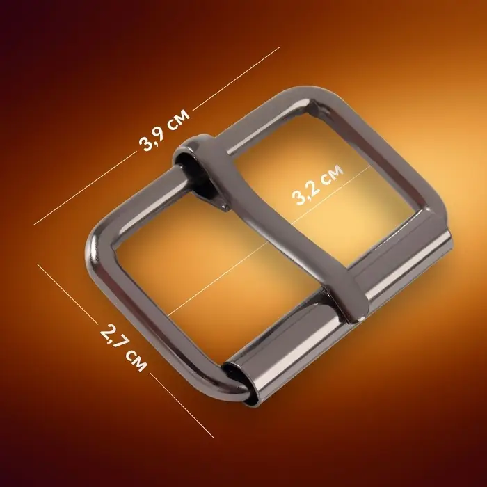 Пряжка проволочная, 3.9&times;2.7 см, 32 мм, 5 шт., цвет чёрный никель