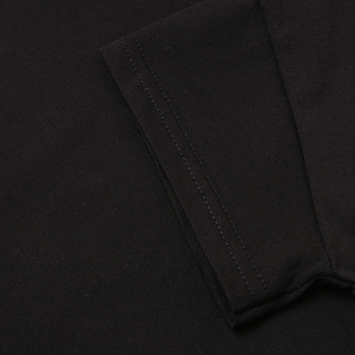 Футболка детская со спущенным плечом, цвет чёрный, рост 128 см