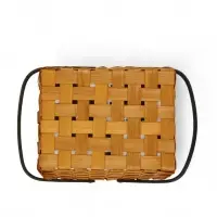 Корзина плетеная  28х23х16 см ручка h=15 см коричневый