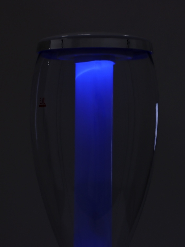 Башня пивная VaviloneDouble, 3 л, ёмкость для льда, подсветка, пластик, серебристая