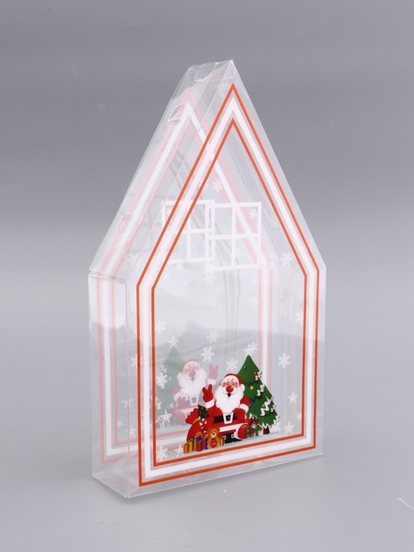 Складная коробка из PVC 11,5 х 20 х 4 см Складная коробка из PVC 11,5 х 20 х 4 см "Веселый Дед Мороз"