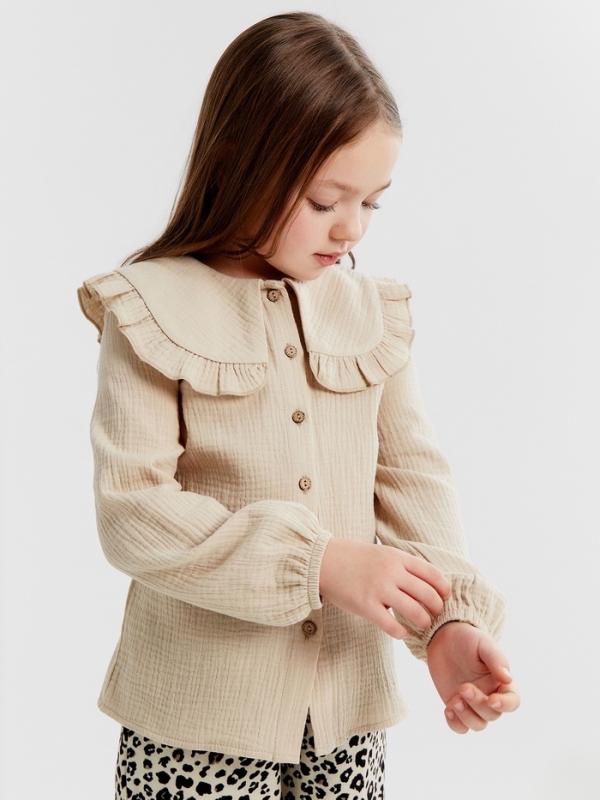 Рубашка детская KAFTAN, р. 38 (146-152), бежевый