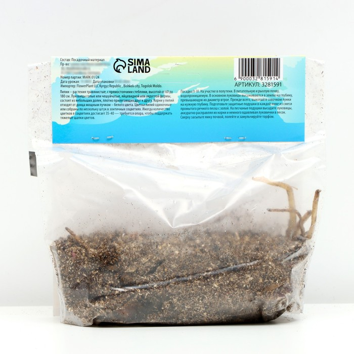 Лилия Трубчатая Лилия Трубчатая "Регале", р-р 12/14, 3 шт,