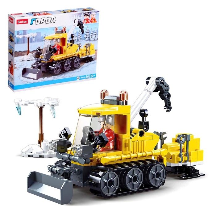 Конструктор Город &laquo;Снегоуборщик с эвакуатором&raquo;, 145 деталей