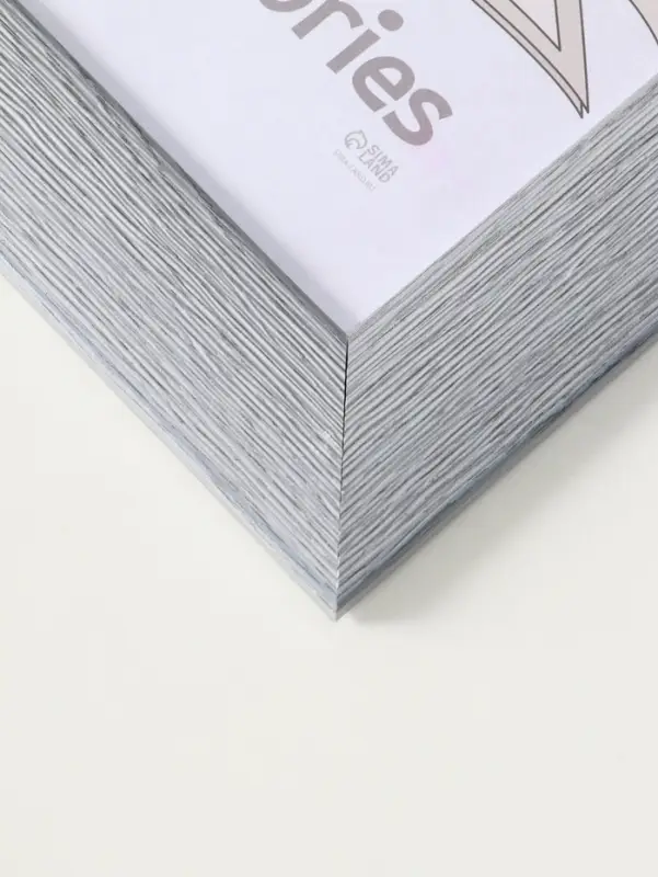 Фоторамка 21х30 см (с ножкой) "Luxe Elegance" пластик, серо-голубой, (пластик экран)