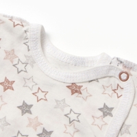 Комплект для новорожденного (шапочка/кофточка/ползунки) "Звездочки", цвет беж, рост 62 см